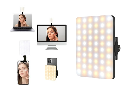 Multifukční Mini LED Set Foto Světlo Panel s Držákem na Telefon a Studiovou Klipsnou Selfie Light Světlo