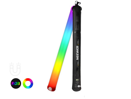 Neewer Nafukovací RGB Přenosné LED Světlo 30W s Magnetem a 1/4" Závitem 90cm