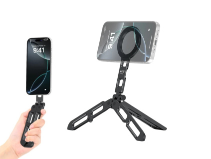 Kovový Modifikovateľný Tripod Statív Magsafe Držiak Rýchloupínací pre Mobily Smartphone