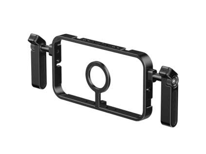 Ulanzi Kovový Dvojručné Gimbal Cage Stabilizátor Video Rig MagSafe Klietka na Telefón s Cold Shoe a Madlami