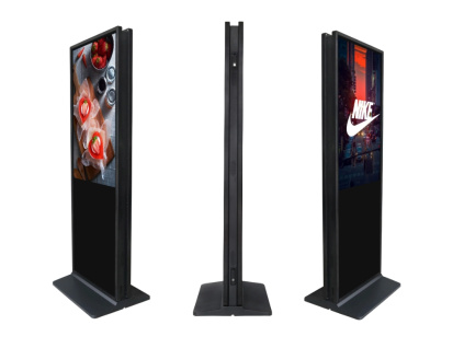 Oboustranný Reklamní Digitální Banner Double Side Obrazovka Smart Dotykový Displej Android Digiposter Infokiosek Totem Černý Výběr Variant (Varianta 43")