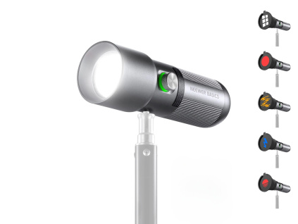 Neewer Prenosné Zoom LED RGB Video Light Svetlo na Batériu Optický Gobo Snoot Komínček s RGB a Nástavcami