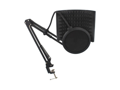 Mini Nahrávací Podcast Stream Recording Studio Akustický Panel s Držákem a Filtrem
