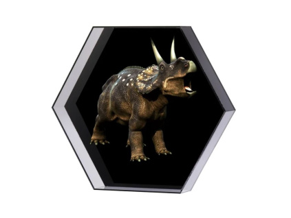 Multifunkčný 3D LED Holografický Projektor na Powerbanku s Ochranným Obalom 32cm Holofan Hexagon Reklamný Pútač Ventilátor HD Výber farieb