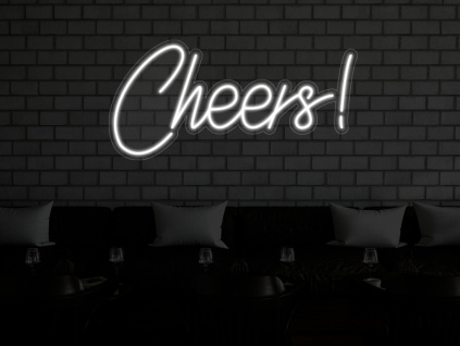Neónový LED Svietiaci Nápis Neon Cheers (Vyrábame aj na Mieru)
