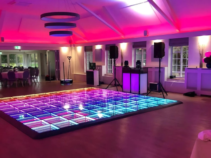3D Zrcadlová Taneční Podlaha Parket RGB Infinity Mirror Floor Nekonečné Kostky 200 x 200cm