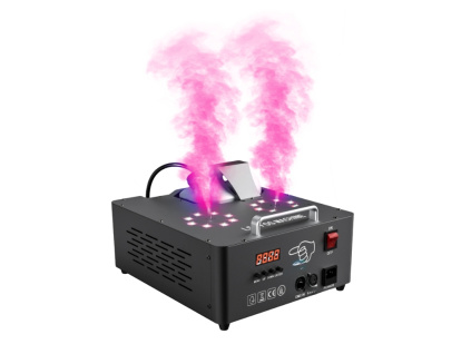 Vertikálne Generátor Dym 2000W Hmlovač Výrobník Hmly s RGB Osvetlením + Diaľkové Ovládanie a DMX
