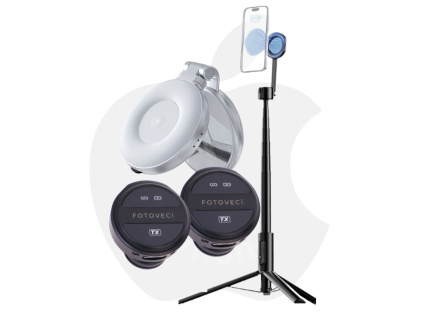 Content Creator Set na iPhone MagSafe Statív + Mikrofóny + Svetlo