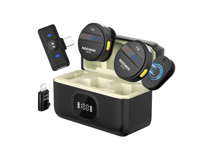 Neewer Multifuknční 2x Mikrofon Set s Potlačením Šumu Živé Vysílání PC/iPhone/USB-C