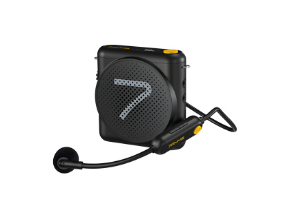 7Ryms Bezdrôtový Headset Mikrofón s Bluetooth Reproduktorom 5W pre Menšie Skupiny Karaoke Set WA1