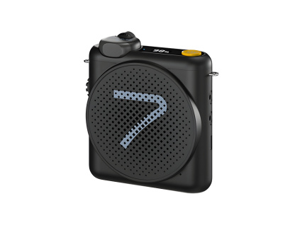 7Ryms Bezdrôtový Klopový Mikrofón s Bluetooth Reproduktorom 5W pre Menšie Skupiny Karaoke Set WA2