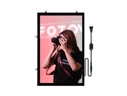 LED Světelný Rám Poster Lightbox pro Reklamní Plakáty Výběr Velikosti s Možnosti Potisku (Velikost 57 x 36,6cm)