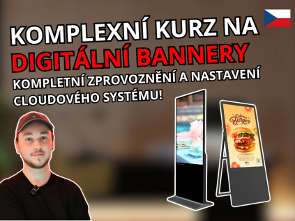 Komplexné Online Školenia Video Kurz Seminár na Digitálne Bannery Nastavenie Cloudového Systému