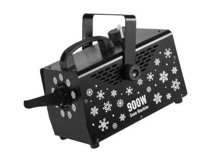 Generátor Sněhu 900W Výrobník Sněhu s RGB Světlem + Dálkové Ovládání