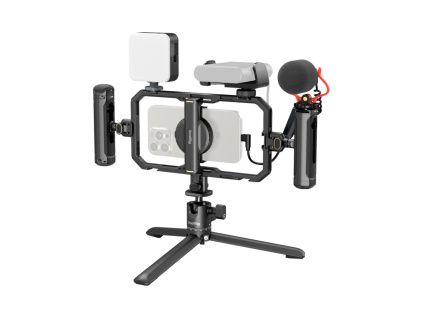 Content Creator Set All-in-One Video Kit pre Smartphone Creators Quick Pro Edition Cage Rig Cold Shoe