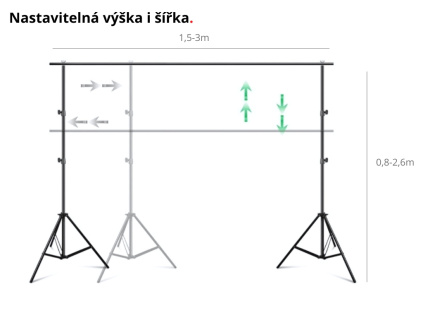 Foto Konštrukcia na Pozadie Fotostudio 3 x 2,6 m