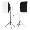 Foto Lampa Studio 1X LED Softbox Světlo + 1X Stativ + 1X Dálkový Ovladač (7500lm!)