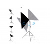Foto Lampa Studio 2x RGB Softbox Světlo + 2x Stativ + 2x Smart LED Žárovka, 2300 lm