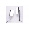 Foto Lampa Studio 2x RGB Softbox Světlo + 2x Stativ + 2x Smart LED Žárovka, 2300 lm