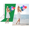Sada 3x Plátno Fotopozadí 3 x 3m + Konstrukce se Stativy 3 x 2,6m