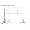 Sada 3x Plátno Fotopozadí 3 x 3m + Konstrukce se Stativy 3 x 2,6m