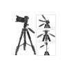 Zomei Statív Tripod Smarphone Holder Držiak s Fluidnou Hlavou 145cm, 5kg
