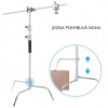 Ocelový Jeřábový Teleskopický Stativ C-Stand Boom Heavy Duty Tripod