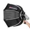 Triopo Octagon Softbox pro Záblesková Světla s Rukojetí Oktagon + Stativ