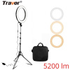 49 cm Priemer 19" - Travor Kruhové Foto Svetlo Fotografický Kruh Video Ring + Statív 200 cm