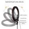 49 cm Priemer 19" - Travor Kruhové Foto Svetlo Fotografický Kruh Video Ring + Statív 200 cm