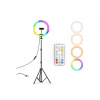 33 CM PRIEMER 13" RGB FAREBNÉ KRUHOVÉ FOTO SVETLO + ŠTATÍV 170 CM + OVLÁDAČ