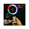 33 CM PRIEMER 13" RGB FAREBNÉ KRUHOVÉ FOTO SVETLO + ŠTATÍV 170 CM + OVLÁDAČ
