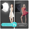 (8000lm!) 2x LED Octagon Softbox Svetlo + 2x Statív Oktagon
