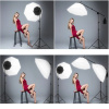 (8000lm!) 2x LED Octagon Softbox Svetlo + 2x Statív Oktagon