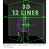 3D Krížový Nivelačný Laser 12 Líniový Prístroj