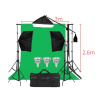 Výkonné Fotostudio 3x LED Softbox (22500lm) + Veľká Konštrukcia + 3x Pozadie 3x3 m