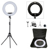 45 cm Priemer 18" Kruhové Foto Svetlo na Batérie (4800lm) + Statív + Ovládač