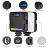 Ulanzi Mini Barevné LED RGB Foto Přídavné Světlo k Fotoaparátu