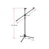 Kovový Statív Stojan pre Mikrofón Boom Stand