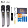 Set UHF Duální Digitální Ruční Bezdrátový Karaoke Set Mikrofon