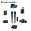 Set UHF Duální Digitální Ruční Bezdrátový Karaoke Set Mikrofon