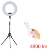 45 cm Průměr 18" Kruhové Foto Světlo na Baterie (4800lm) + Stativ + Ovladač