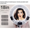45 cm Průměr 18" Kruhové Foto Světlo na Baterie (4800lm) + Stativ + Ovladač