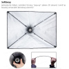 Sada Výkonné Fotostudio 3x LED Softbox Jeřáb Pozadí Stativy Plátno Komplet Foto Video Sada Studio