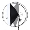 Sada Výkonné Fotostudio 3x LED Softbox Jeřáb Pozadí Stativy Plátno Komplet Foto Video Sada Studio