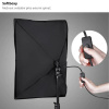 Sada Výkonné Fotostudio 3x LED Softbox Jeřáb Pozadí Stativy Plátno Komplet Foto Video Sada Studio