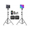 Neewer RGB190 Bezdrátový Set 2x LED RGB Světlo Panel (2200 LUX/0,5 m) + Baterie