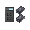 2x Baterie NP-FW50 2000 mAh Pro Fotoaparáty + Duální Nabíječka