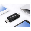 Čtečka Paměťových Karet USB-C OTG Vstup SD/SDHC/SDXC, Výstup USB/USB-C