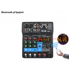 4kanálový Mixážní Pult Zvuková Karta Bluetooth Audio Mixer DJ Konzole Podcast Karaoke
